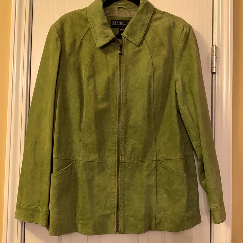 Bernardo Olive Leather Jacket